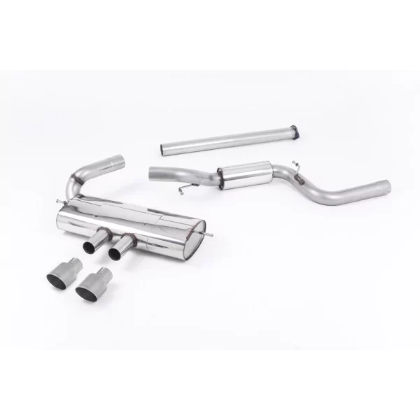 Milltek SSXFD121 cat-back exhaust for Ford Focus Mk3 ST 2.0-litre EcoBoost 5-Door Hatchback, titanium GT-100 tips