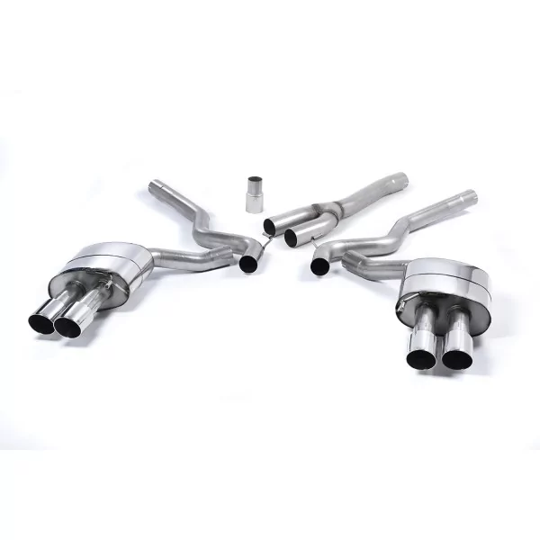 Milltek SSXFD182 cat-back exhaust for Ford Mustang 2.3 EcoBoost, polished GT-90 tips
