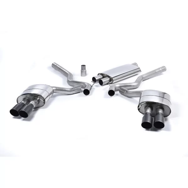 Milltek SSXFD181 cat-back exhaust for Ford Mustang 2.3 EcoBoost, black GT-90 tips