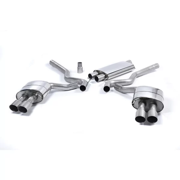 Milltek SSXFD180 cat-back exhaust for Ford Mustang 2.3 EcoBoost, titanium GT-90 tips