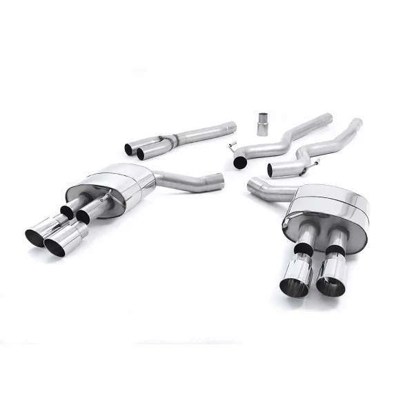 Milltek SSXFD178 Cat-Back-Abgasanlage für Ford Mustang 2.3 EcoBoost, Endrohre GT-90 poliert