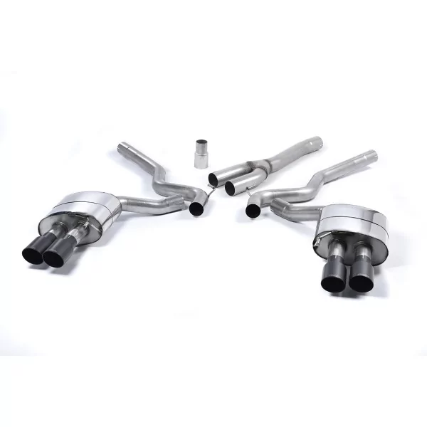 Milltek SSXFD177 cat-back exhaust for Ford Mustang 2.3 EcoBoost, black GT-90 tips
