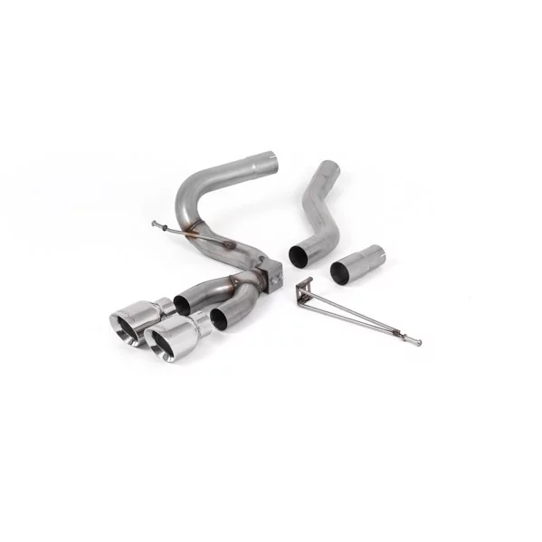 Milltek SSXFD201 cat-back exhaust for Ford Focus Mk3 ST 2.0-litre TDCi 5-Door Hatchback, polished GT-100 tips