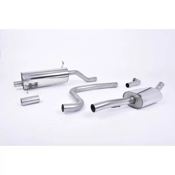 Échappement cat-back Milltek SSXFD244 pour Ford Fiesta Mk8 1.0T EcoBoost ST-Line 3 & 5 Door, embouts GT-90 polis