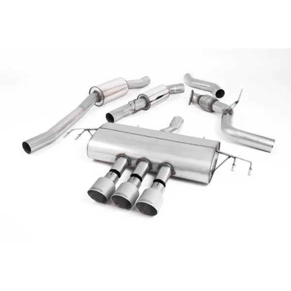 Milltek SSXHO242 cat-back exhaust for Honda / Acura Civic Type R FK8 2.0 i-VTEC, titanium GT-100 tips