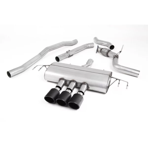 Milltek SSXHO250 cat-back exhaust for Honda / Acura Civic Type R FK8 2.0 i-VTEC, carbon Jet-100 tips