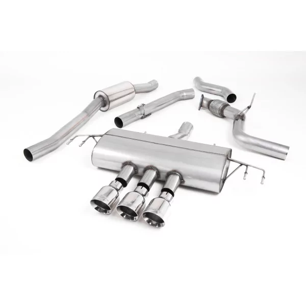Milltek SSXHO247 cat-back exhaust for Honda / Acura Civic Type R FK8 2.0 i-VTEC, polished GT-100 tips