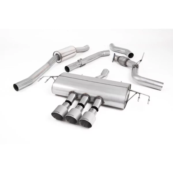 Milltek SSXHO245 cat-back exhaust for Honda / Acura Civic Type R FK8 2.0 i-VTEC, titanium GT-100 tips