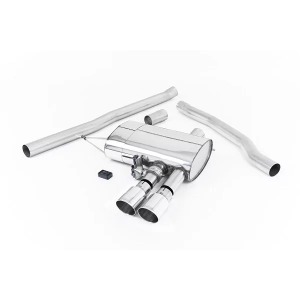 Milltek SSXM444 cat-back exhaust for New Mini Mk3 Mini Cooper S 2.0 Turbo, polished GT-90 tips