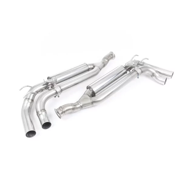 Escape cat-back Milltek SSXMZ128 para Mercedes G-Class G63 4.0 Bi-Turbo V8, colas Jet-90 de carbono