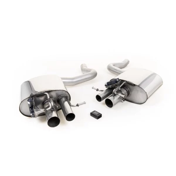 Silencieux arrière Milltek SSXMZ120 pour Mercedes C-Class C63 & C63 S Saloon 4.0 Bi-Turbo V8
