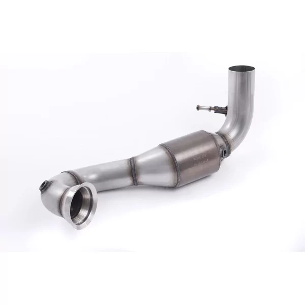 Milltek SSXMZ116 downpipe with hi-flow sports cat for Mercedes