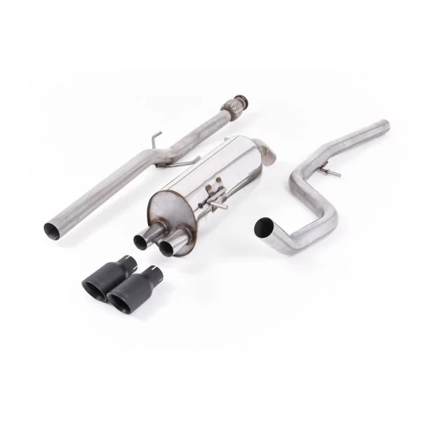 Milltek SSXPE109 cat-back exhaust for Peugeot GTi 1.6, black GT-80 tips