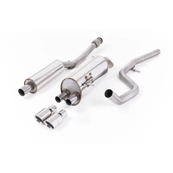 Milltek SSXPE106 cat-back exhaust for Peugeot GTi 1.6, polished GT-80 tips