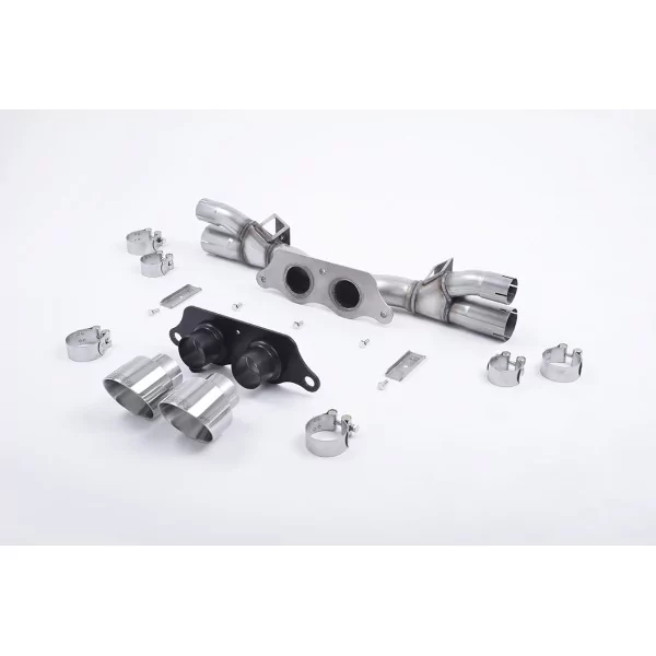 Milltek SSXPO126 cat-back exhaust for Porsche 991.1 GT3 & GT3 RS, polished GT-100 tips