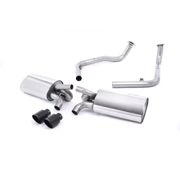 Milltek SSXPO121 cat-back exhaust for Porsche, black tips