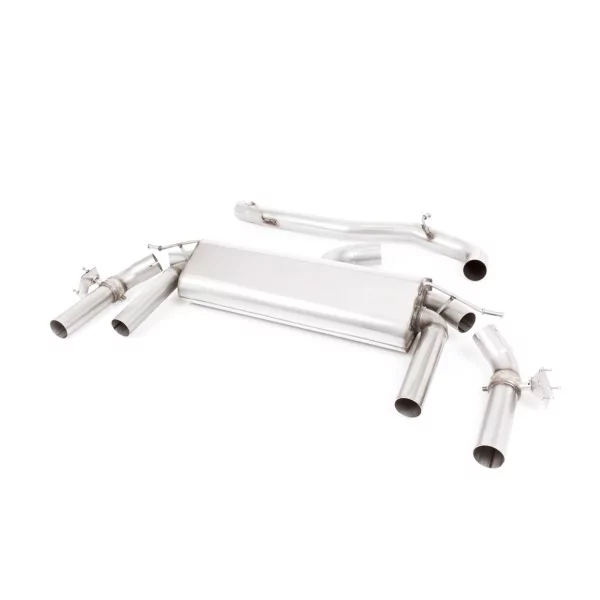 Milltek SSXSE219 Cat-Back-Abgasanlage für Seat Ateca Cupra 300 4Drive, Endrohre GT-100 schwarz