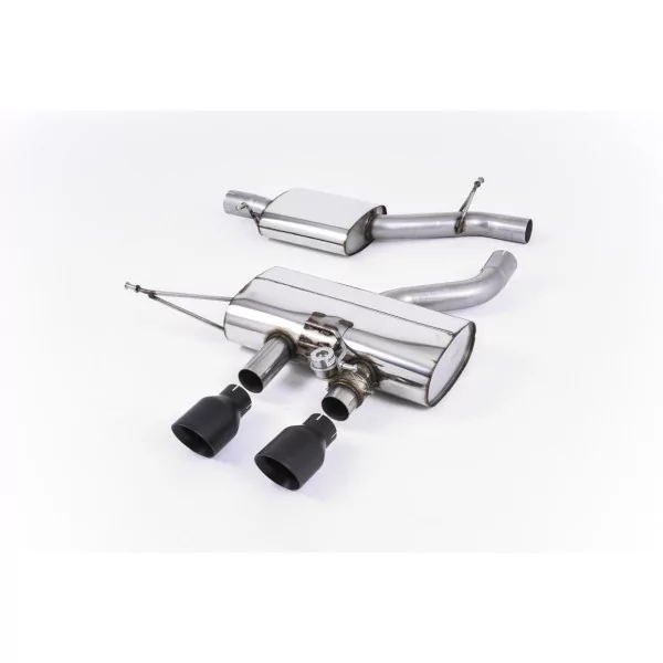 Milltek SSXVW139 cat-back exhaust for Volkswagen Golf Mk6 R 2.0 TFSI 270PS, black GT-100 tips