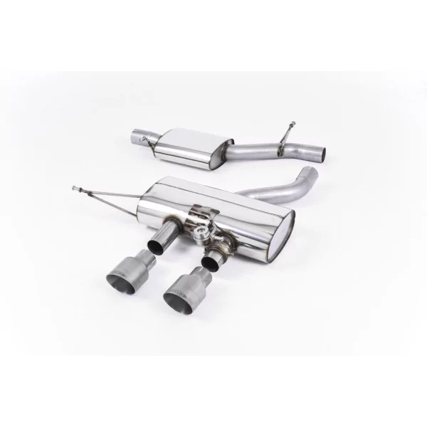 Échappement cat-back Milltek SSXVW164 pour Volkswagen Golf Mk6 R 2.0 TFSI 270PS, embouts GT-100 titane
