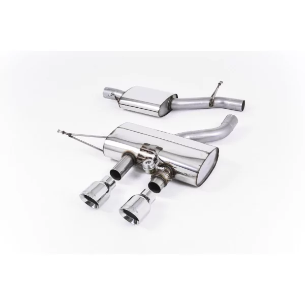 Escape cat-back Milltek SSXVW163 para Volkswagen Golf Mk6 R 2.0 TFSI 270PS, colas GT-100 pulidas