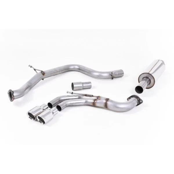 Milltek SSXVW241 cat-back exhaust for Volkswagen Golf MK7 GTD 2.0 TDI 185PS, polished GT-80 tips