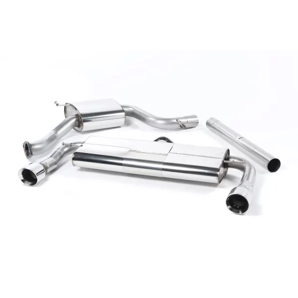 Milltek SSXVW225 cat-back exhaust for Volkswagen Golf MK7 GTi, polished GT-100 tips