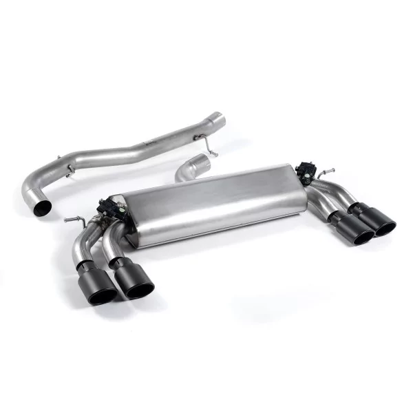 Milltek SSXVW260 cat-back exhaust for Volkswagen Golf MK7 R 2.0 TSI 300PS, black oval tips