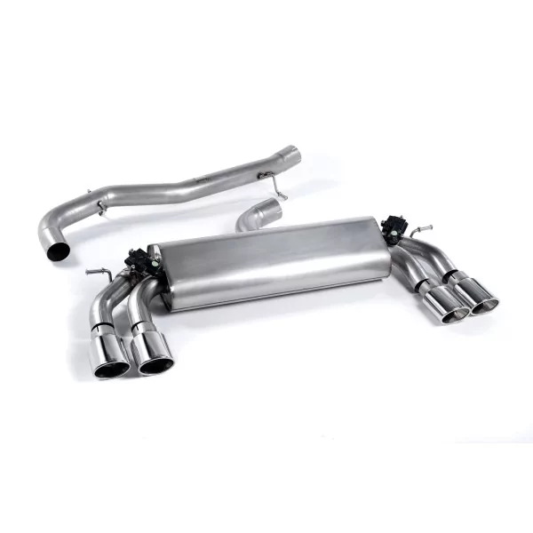 Escape cat-back Milltek SSXVW259 para Volkswagen Golf MK7 R 2.0 TSI 300PS, colas ovaladas pulidas