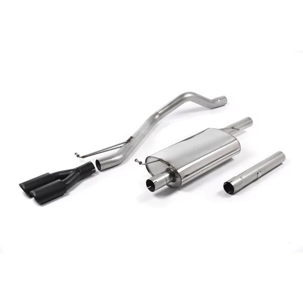 Milltek SSXVW287 pour Volkswagen Transporter / Caravelle, embouts ovales noirs