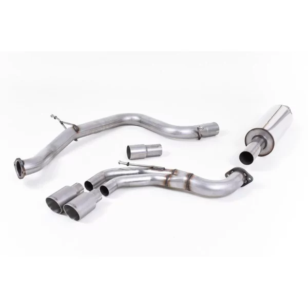 Escape cat-back Milltek SSXVW339 para Volkswagen Golf MK7 GTD 2.0 TDI 185PS, colas GT-80 de titanio