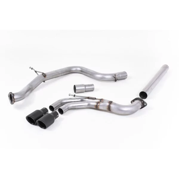 Milltek SSXVW333 cat-back exhaust for Volkswagen Golf MK7 GTD 2.0 TDI 185PS, black GT-80 tips