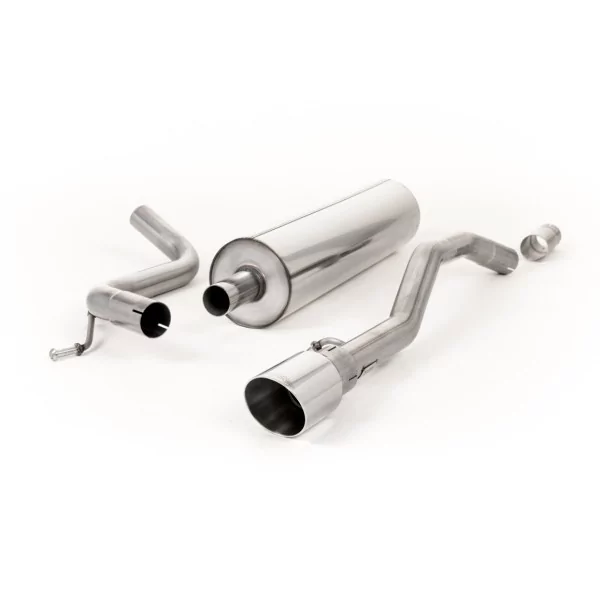 Échappement cat-back Milltek SSXVW427 pour Volkswagen Up!, embouts GT-90 polis