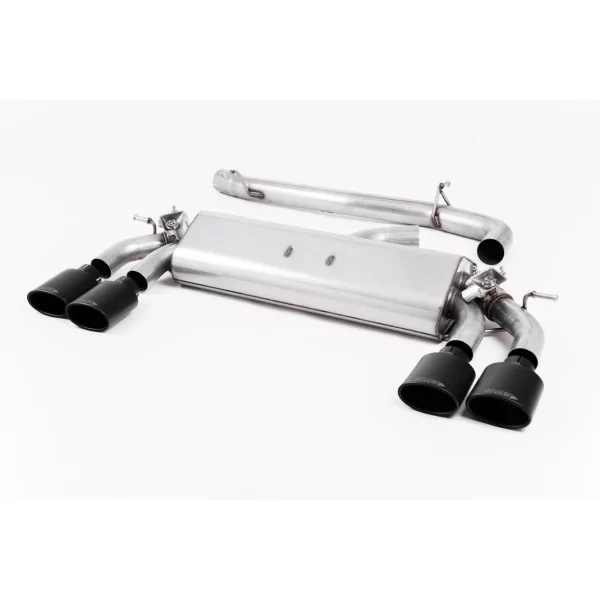 Milltek SSXVW424 cat-back exhaust for Volkswagen Golf, black oval tips