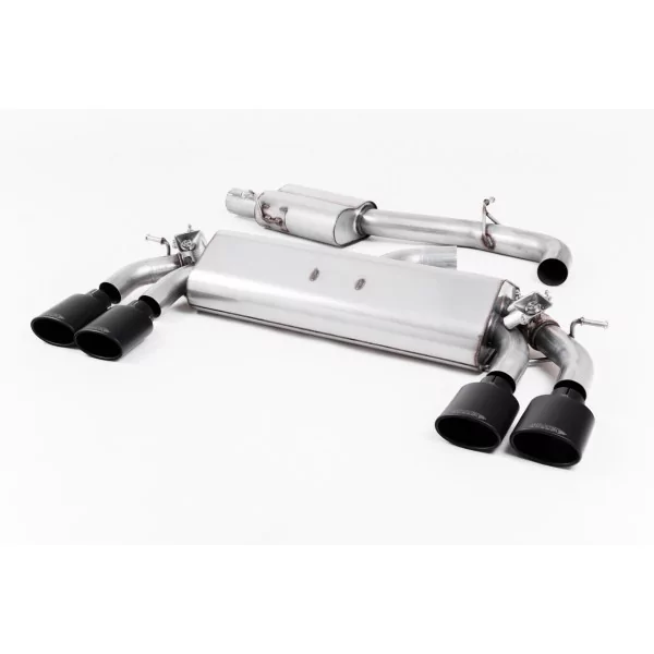 Milltek SSXVW422 cat-back exhaust for Volkswagen Golf Mk7.5 R 2.0 TSI 310PS, black oval tips