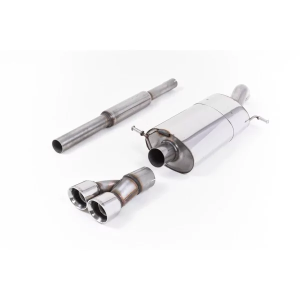 Échappement cat-back Milltek SSXVW415 pour Volkswagen Polo GTI 1.8 TSI 192PS, embouts GT-80 polis