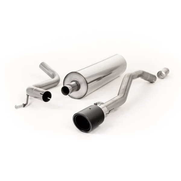 Milltek SSXVW436 cat-back exhaust for Volkswagen Up!, carbon Jet-90 tips