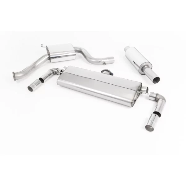 Milltek SSXVW457 cat-back exhaust for Volkswagen Golf MK7.5 GTi, polished GT-100 tips