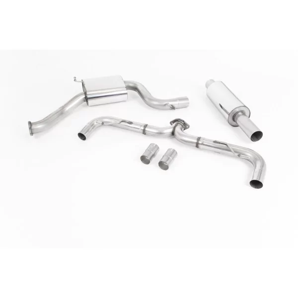 Milltek SSXVW459 cat-back exhaust for Volkswagen Golf MK7.5 GTi, titanium GT-100 tips