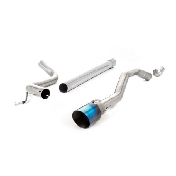 Échappement cat-back Milltek SSXVW486 pour Volkswagen Up!, embouts GT-90 titane brûlé