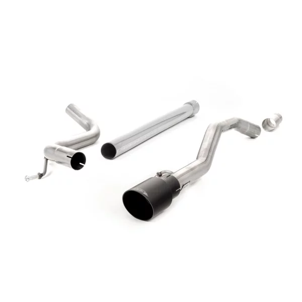 Milltek SSXVW484 cat-back exhaust for Volkswagen Up!, black GT-90 tips