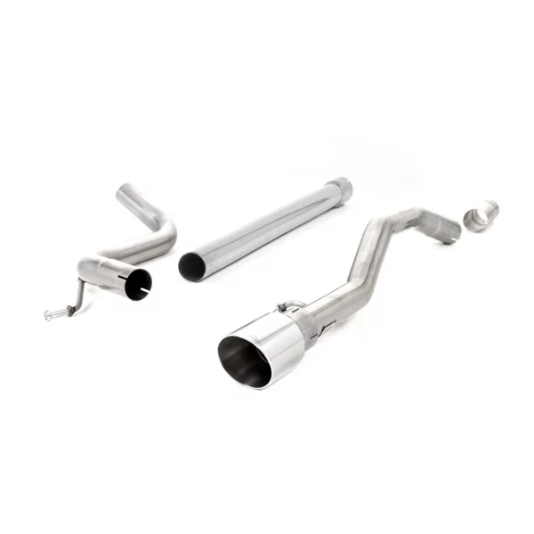 Milltek SSXVW483 cat-back exhaust for Volkswagen Up!, polished GT-90 tips