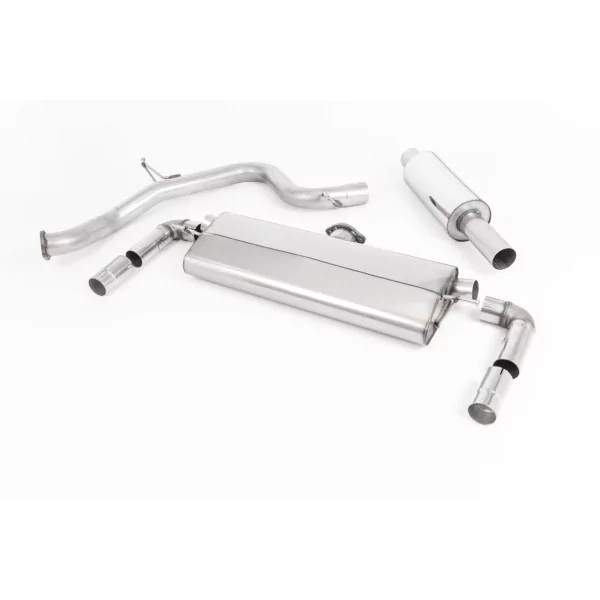 Escape cat-back Milltek SSXVW535 para Volkswagen Golf MK7.5 GTi, colas GT-100 negras