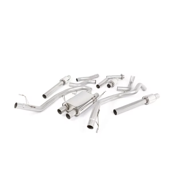 Escape cat-back Milltek SSXFD317 para Ford F150 Raptor, colas GT-115 pulidas