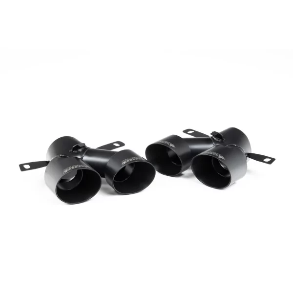 Embouts d'échappement Milltek SSXMZ134 pour Mercedes A-Class A35 AMG 2.0 Turbo, embouts noirs